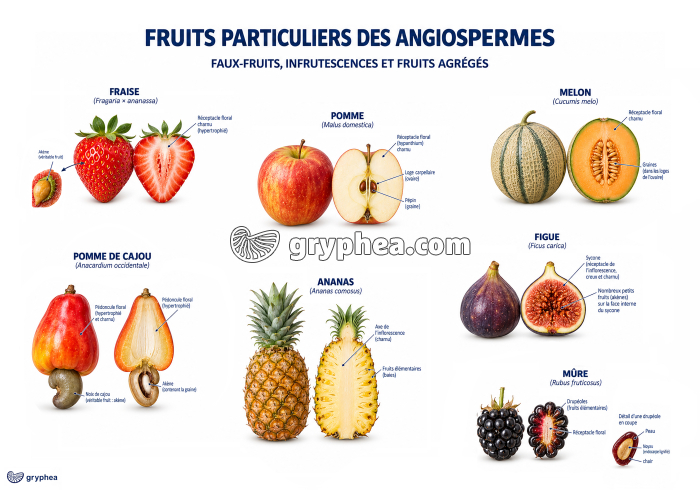 Les fruits particuliers des Angiospermes - gryphea.org